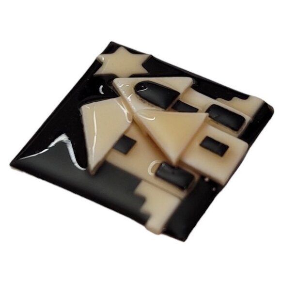 Lucinda Boarder Baby Project Black White House Pin E728 - Picture 3 of 7